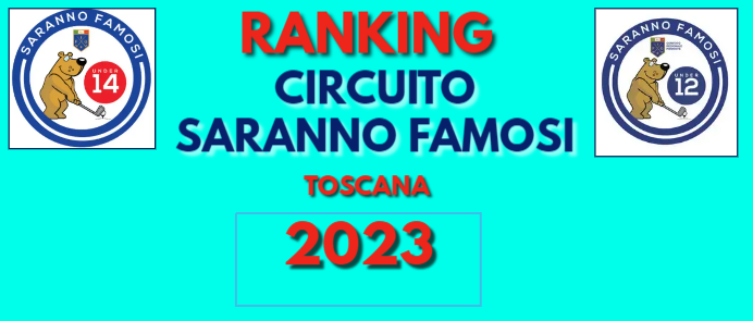 LE CLASSIFICHE FINALE DEL CIRCUITO SARANNO FAMOSI DEL 2023